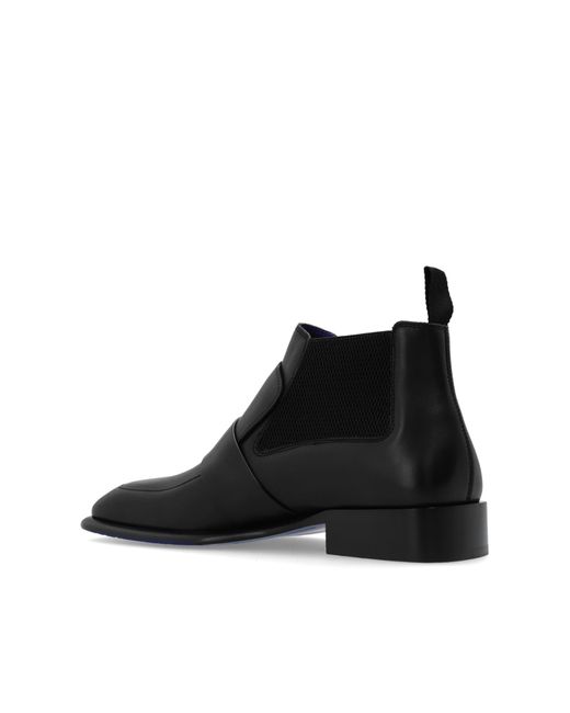 Burberry Black ‘Shield’ Ankle Boots for men