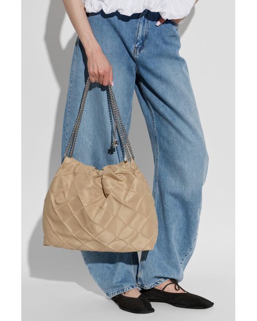 Tory Burch Natural 'Fleming' Shoulder Bag