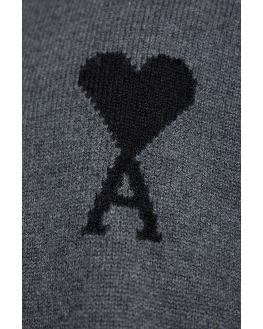 AMI Gray Wool Turtleneck