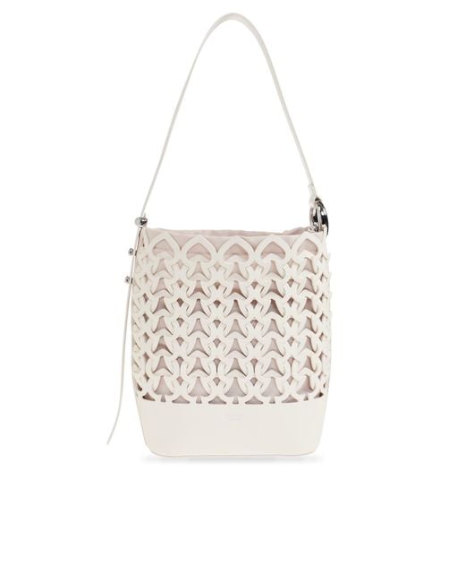 Kate Spade White 'Halo Woven' Shoulder Bag