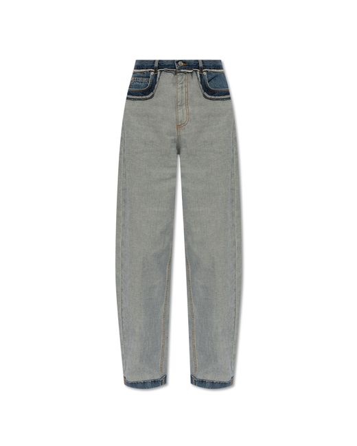 Marni Gray Jeans With Inside-out Effect,