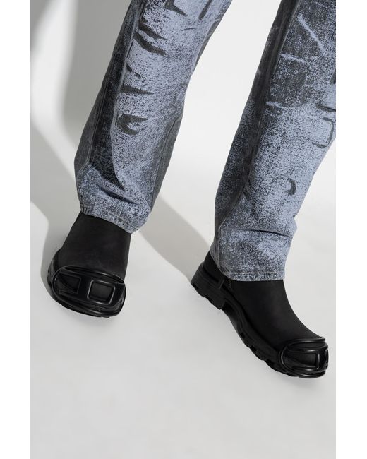 DIESEL Black 'D-Hammer' Sneakers for men