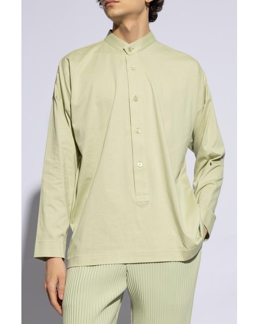 Homme Plissé Issey Miyake Natural Cotton Shirt, for men