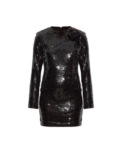 ROTATE BIRGER CHRISTENSEN Black Sequin Dress