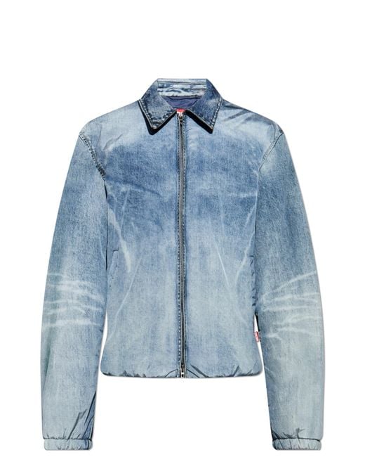 DIESEL Blue Insulated Jacket 'J-Act' for men