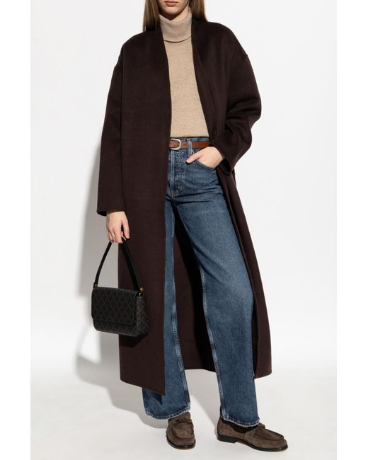 Anine Bing Brown Wool Coat