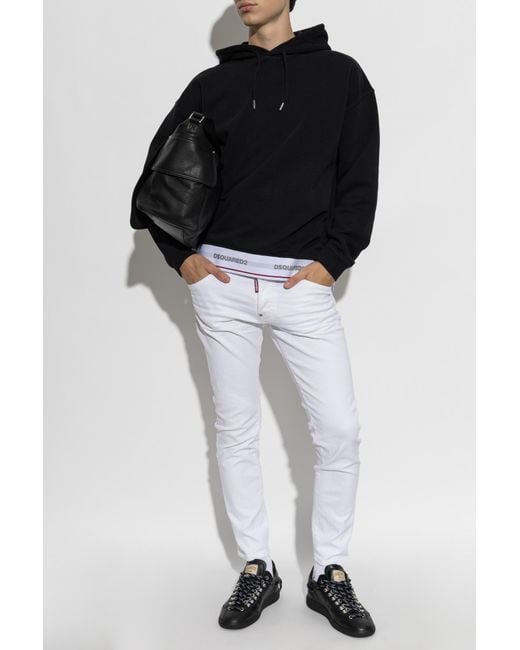 DSquared² Black Hoodie for men