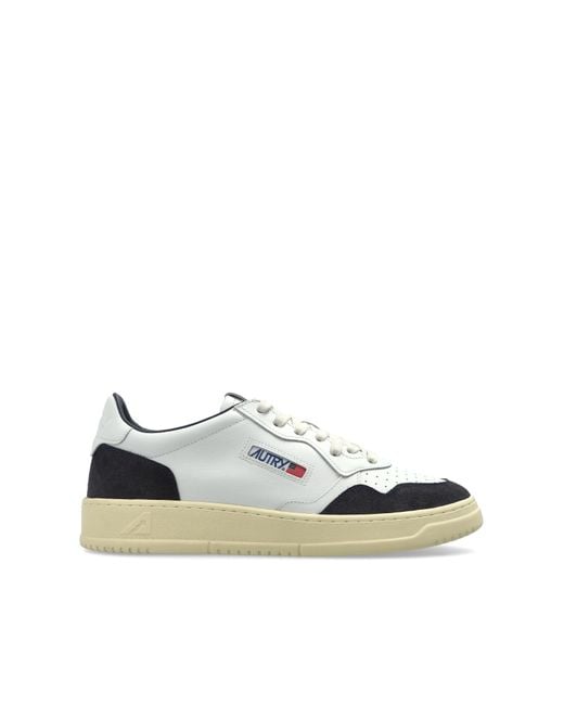 Autry White "Medalist Low" Sports Shoes for men
