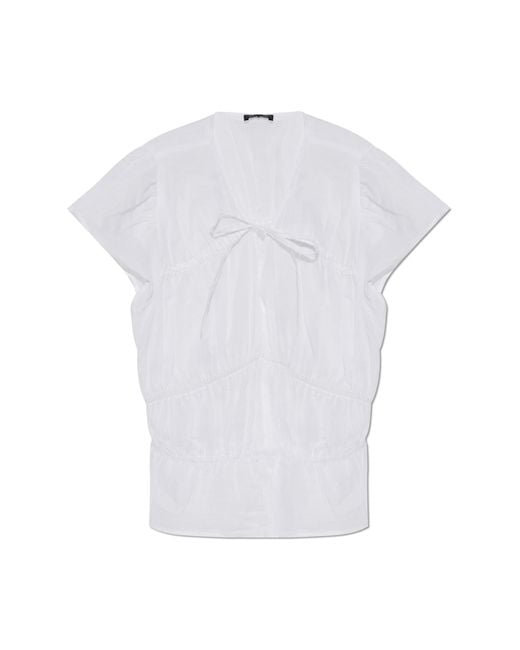 Rag & Bone Natural V-Neck Top