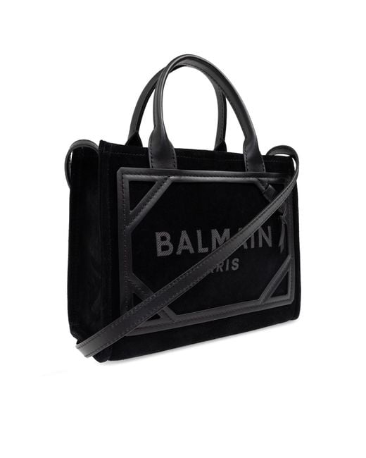Balmain Black B-Army Small Shopper Bag