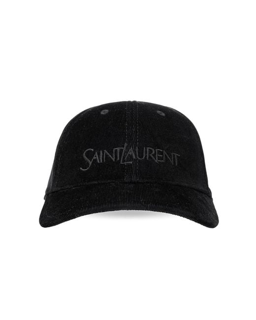 Saint Laurent logo-embroidered Denim Cap - Farfetch