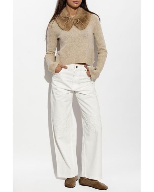By Malene Birger Natural Wool Sweater 'Hannah'
