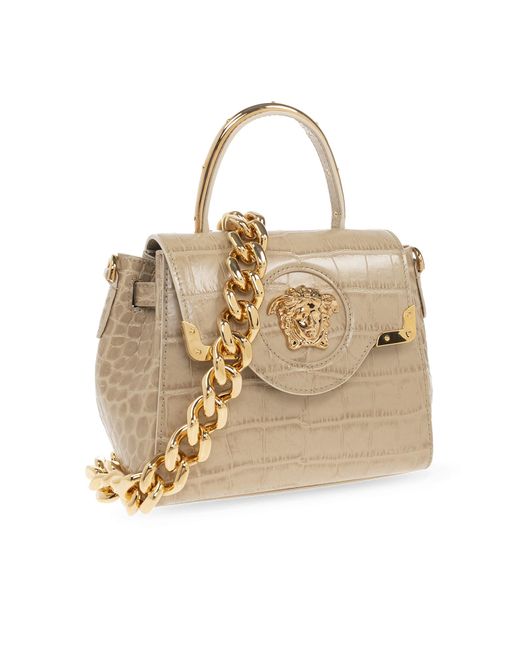 Versace Metallic ‘La Medusa Small’ Shoulder Bag