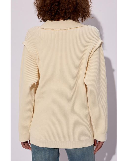 Victoria Beckham fine-knit wool cardigan - Blue