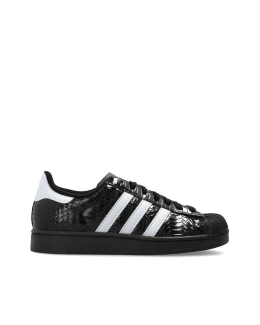 Adidas Originals Black Sports Shoes 'Superstar Ii'