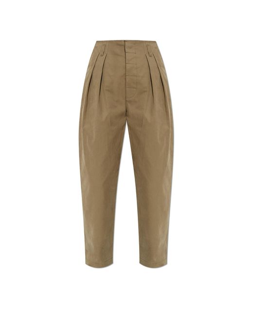 Moschino Natural Pleated Trousers