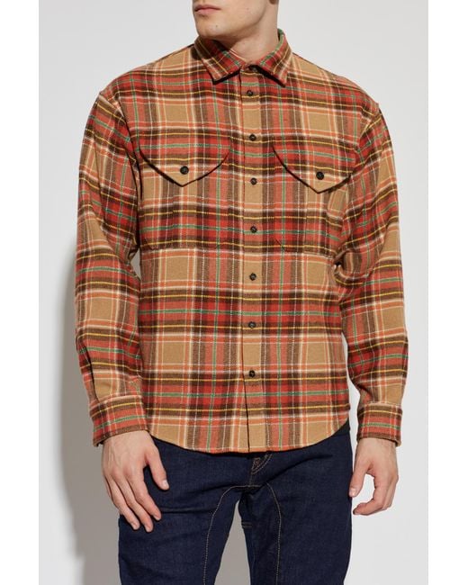 DSquared² Brown Checked Pattern Shirt for men