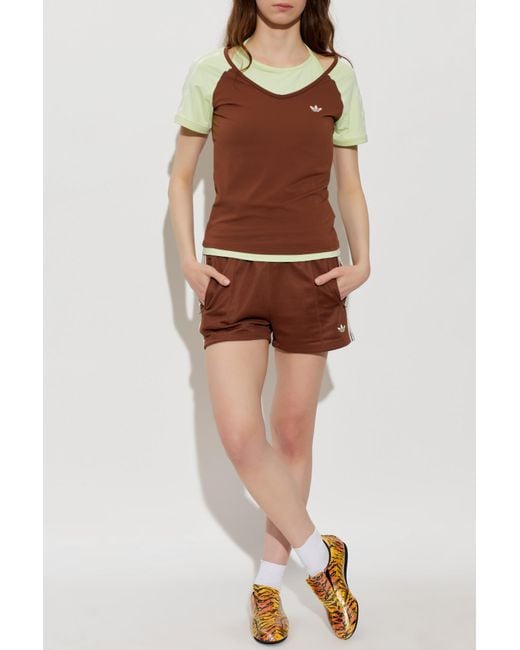 Adidas Originals Brown T-Shirt With Logo