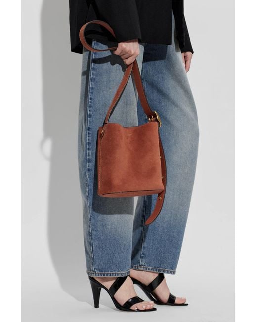 COACH White 'Bleecker 21' Bucket Shoulder Bag
