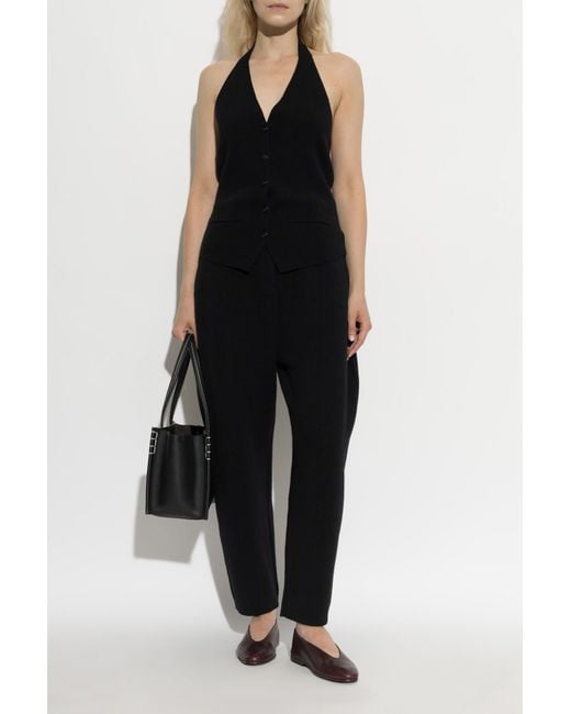 Lisa Yang Black Cashmere Top 'Immy'