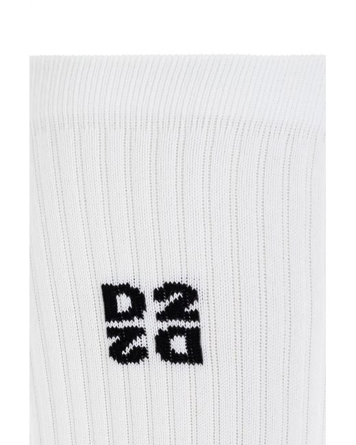 DSquared² White Socks With Logo for men