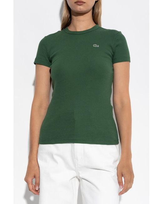 Lacoste Green T-Shirt With Logo
