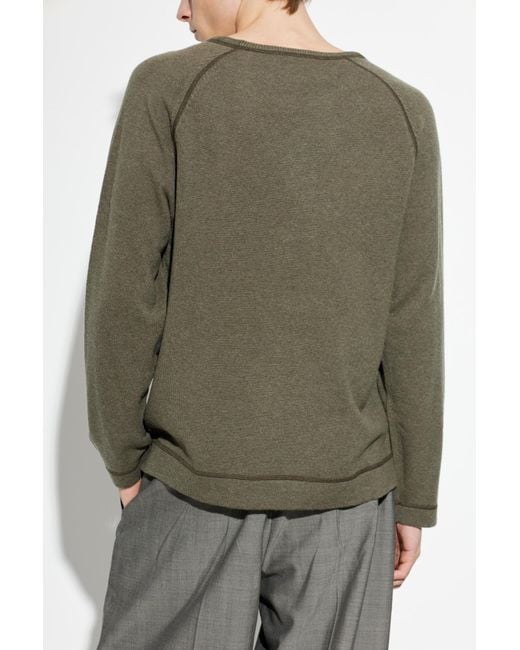 Officine Generale Green Sweater 'Nate' for men