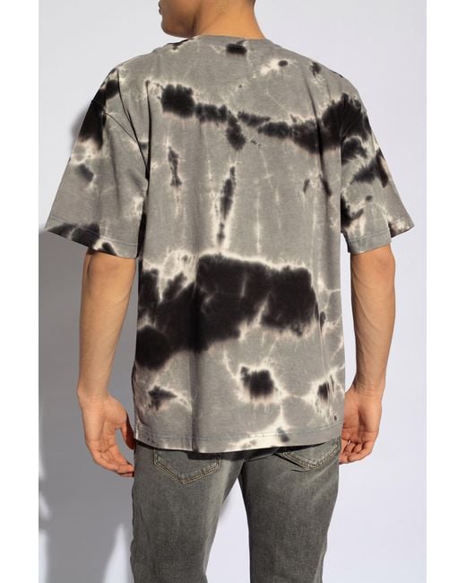 DIESEL Gray 't-boxt-n15' Tie-dye T-shirt, for men