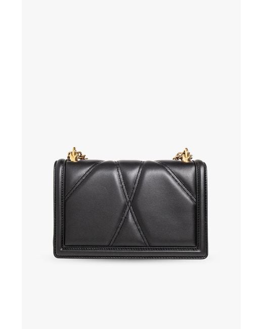 Dolce & Gabbana Black 'Devotion Medium' Shoulder Bag