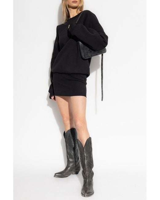 DSquared² Black Dress With Logo