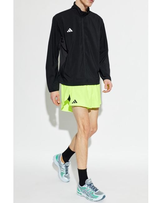 Adidas Originals Green Shorts From The Adizero Collection for men