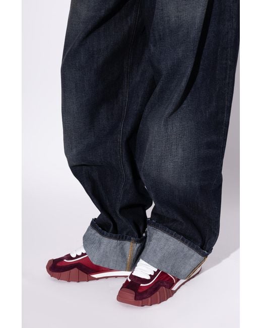 Dolce & Gabbana Red 'Dg Athletic' Sports Shoes for men