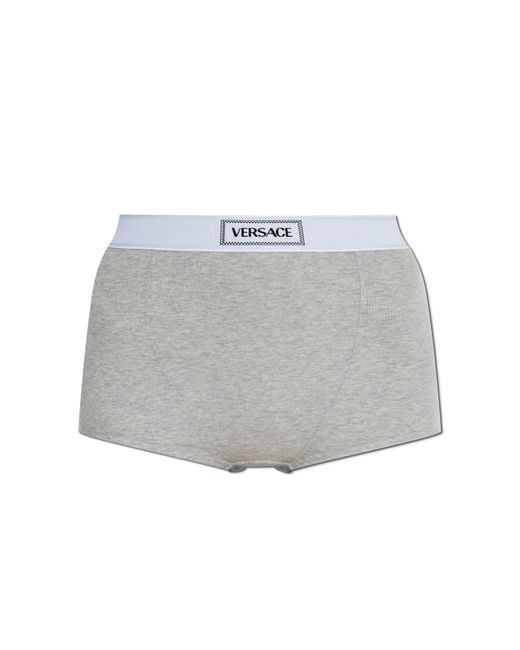 Versace Gray Cotton Boxers
