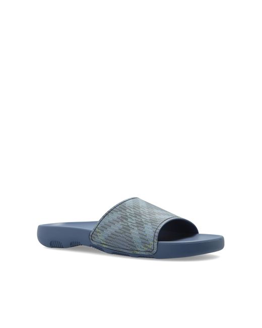 Burberry White Slides Dive for men