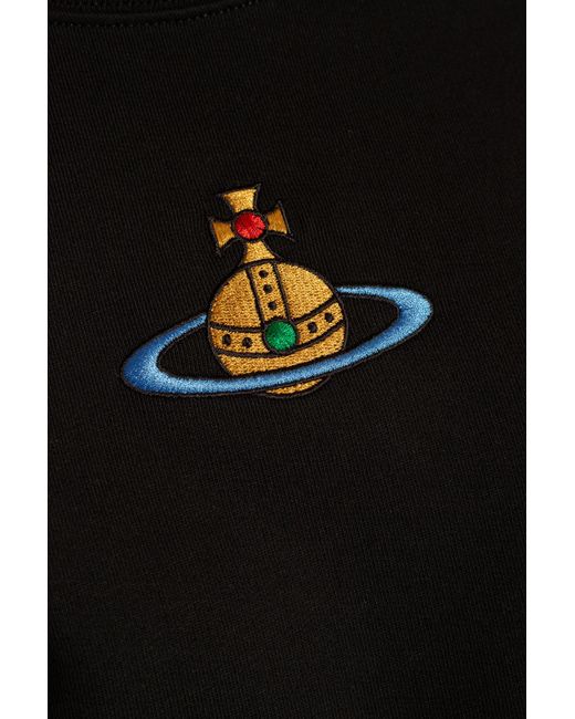 Vivienne Westwood Black Sweatshirt With Logo, '