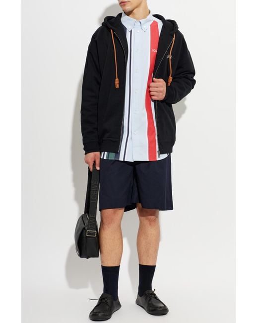 Loewe Blue Hoodie for men