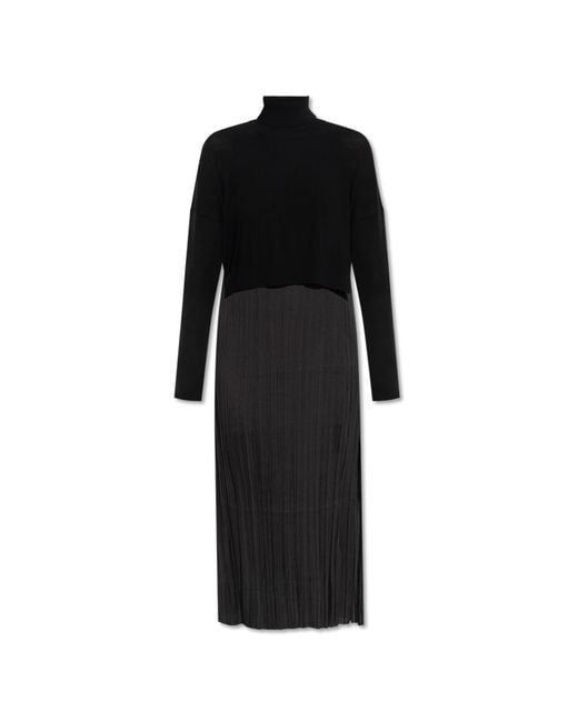 AllSaints Black Sweater Dress Vittoria