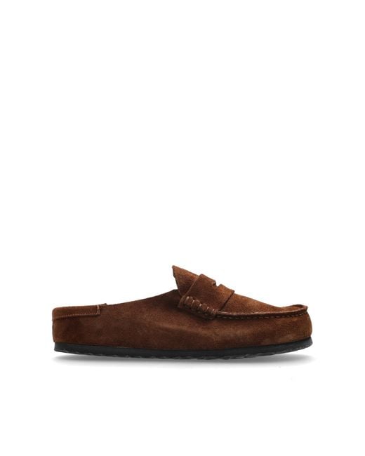Birkenstock Brown "Naples Wrapped" Shoes