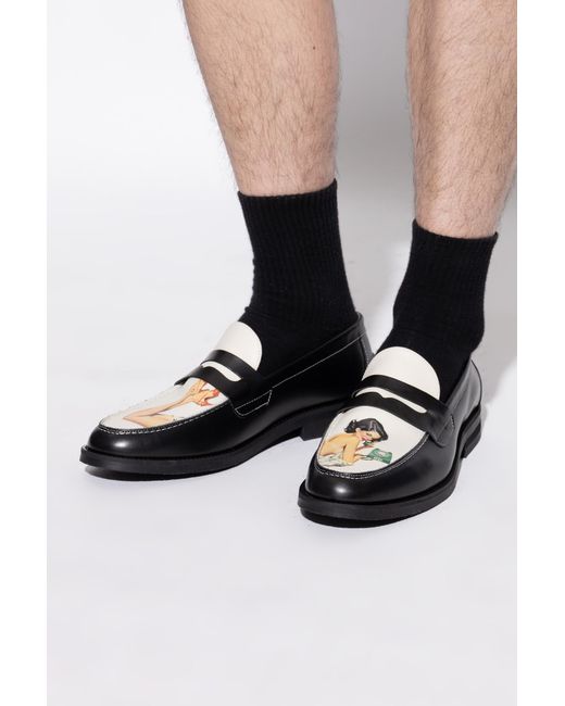 Duke & Dexter Black "Wilde" Loafers Shoes for men