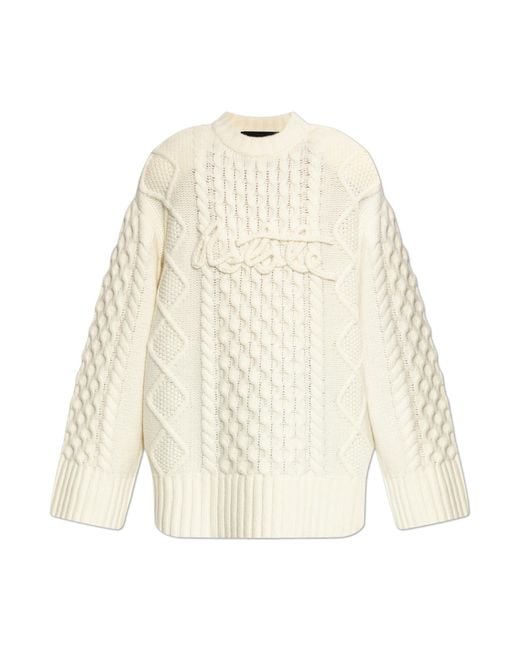 ROTATE BIRGER CHRISTENSEN Natural Wool Sweater