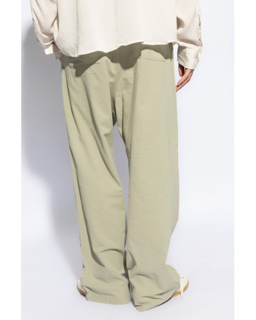AMI White Cotton Trousers By , for men