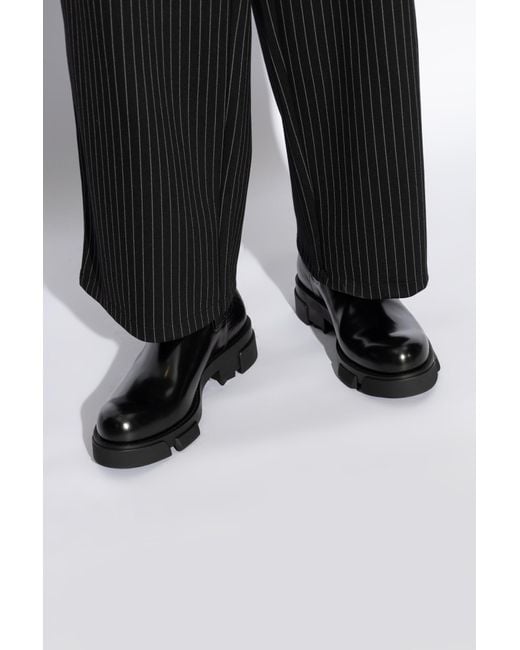 Givenchy Black Leather Shoes for men