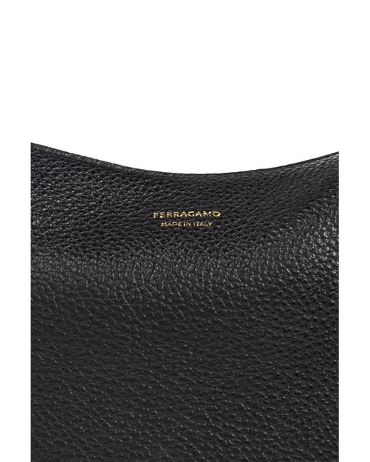 Ferragamo Black Leather Handbag