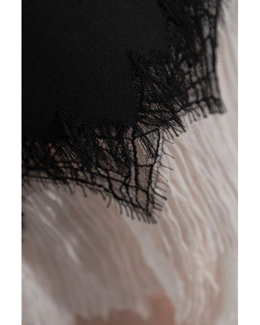 Alexander McQueen Black Skirt With Lace