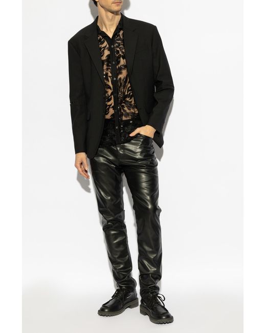 DSquared² Black Blazer With Wool Finish for men