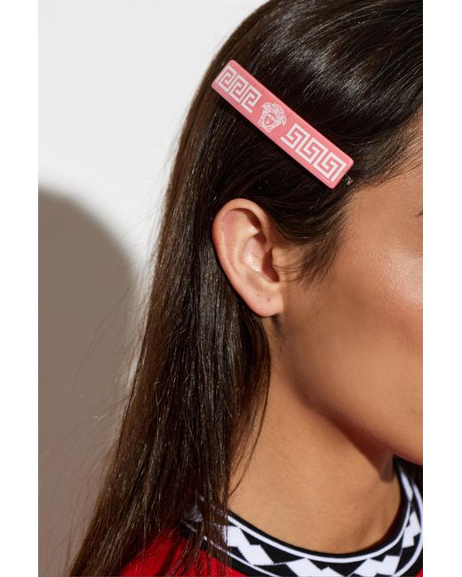 Versace Pink Hair Clip