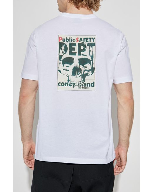 Paul Smith White T-Shirt With Colorful Print for men