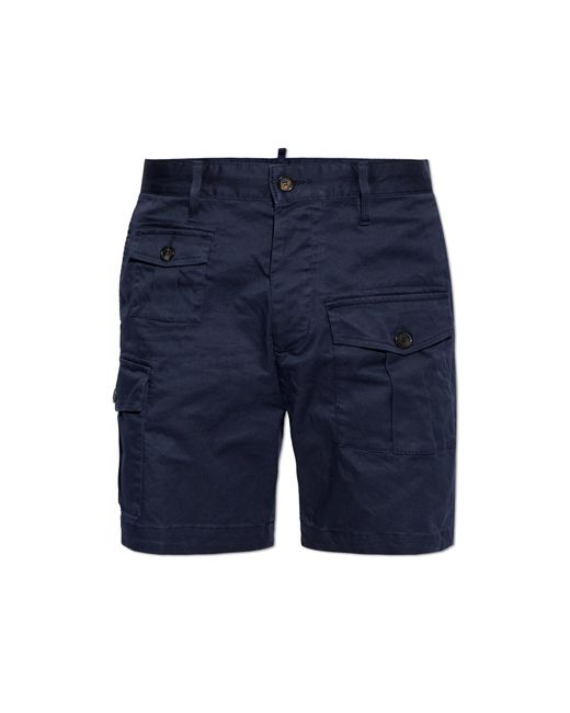 DSquared² Blue 'Cargo'-Type Shorts for men