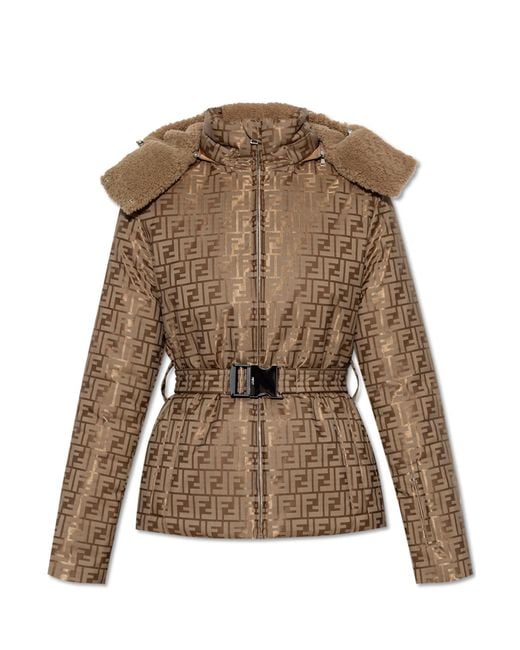 Fendi Natural Insulated Ski Jacket
