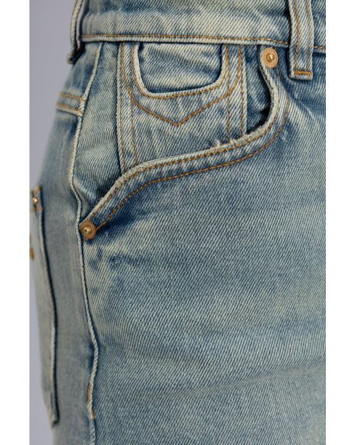 Balmain Blue Jeans With Vintage Effect,